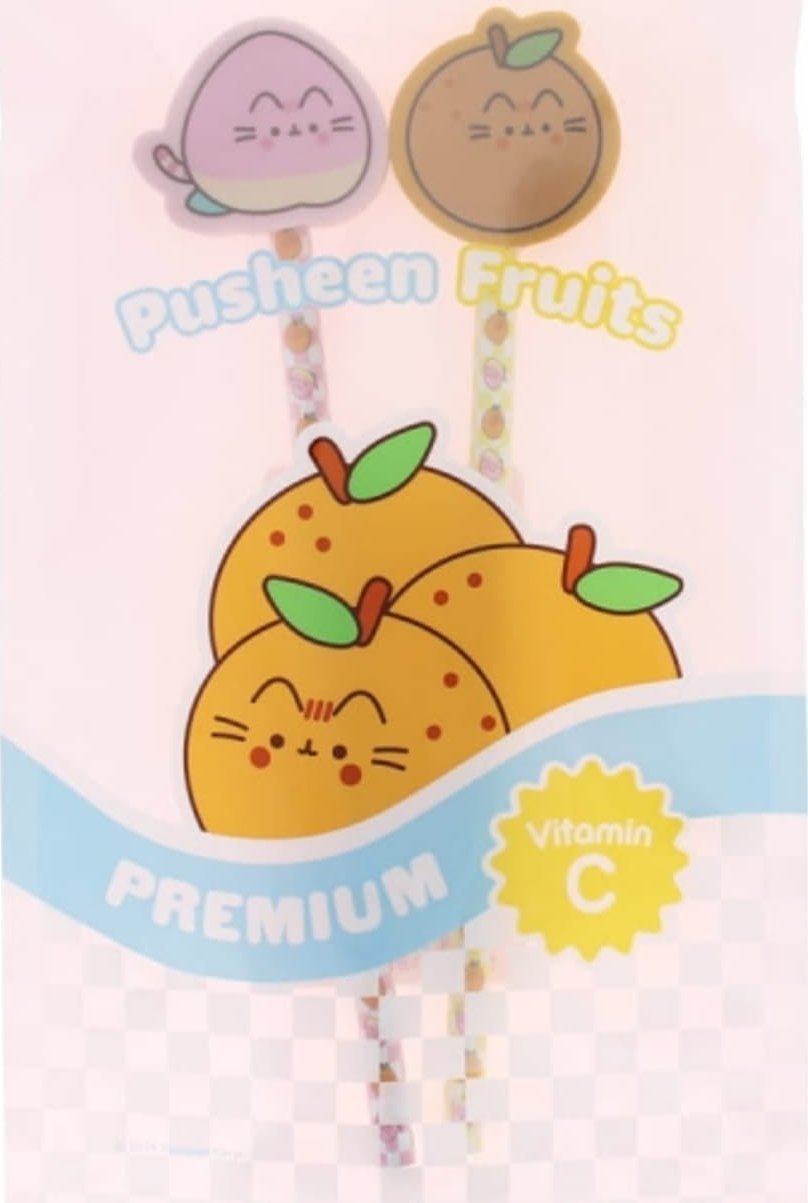 Zestaw 2 ołówków z gumkami Kotek Pusheen The Cat