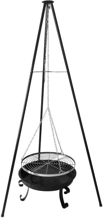 PALENISKO OGRODOWE - GRILL WĘGLOWY NA TRÓJNOGU