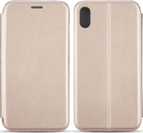 Etui Book Magnetic iPhone Xs Max rózowo- złoty/rosegold