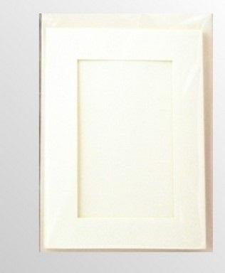 Teka Karta passepartout + koperta perłowo-białe 5szt