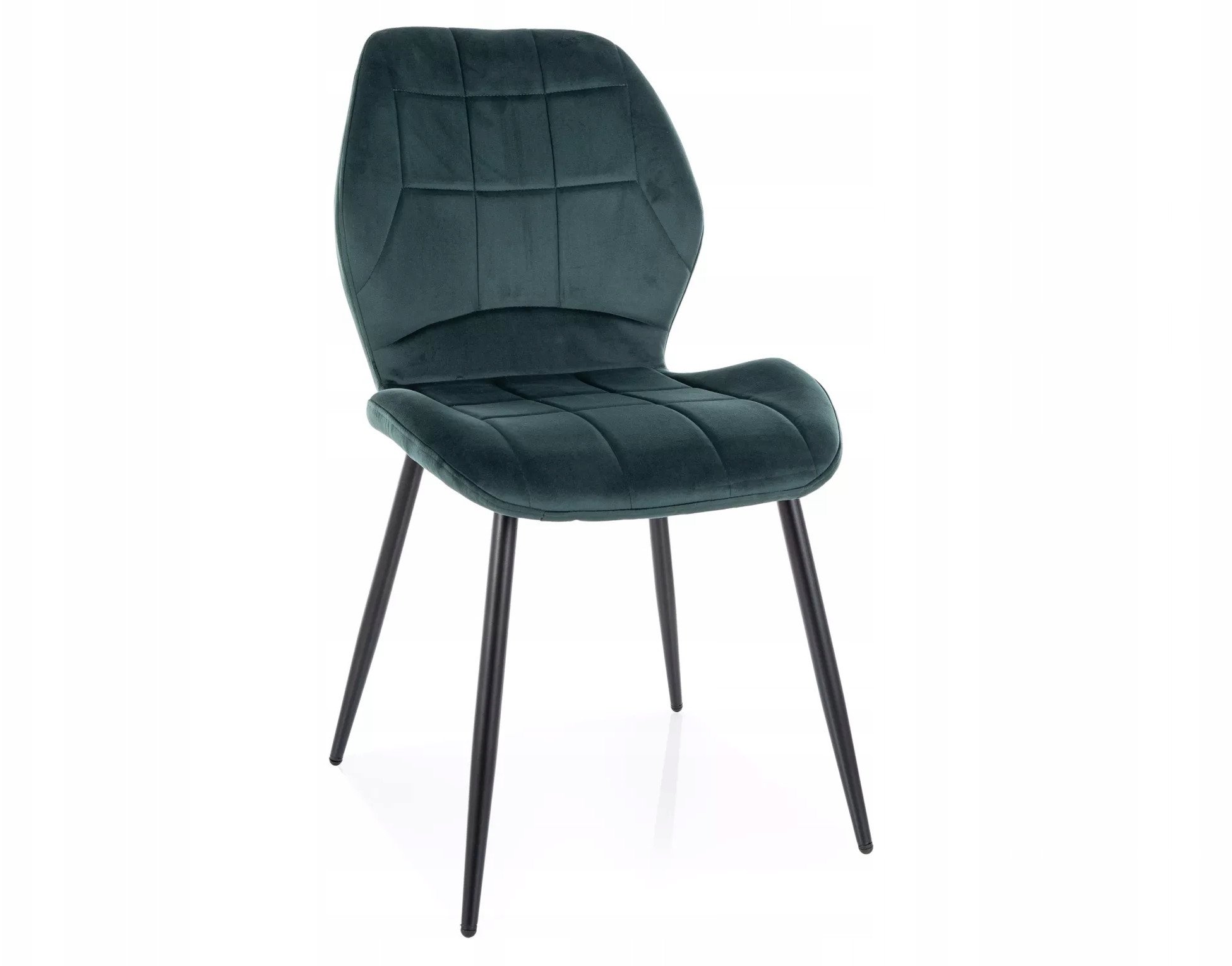 Krzesło tapicerowane JAKE VELVET zielone