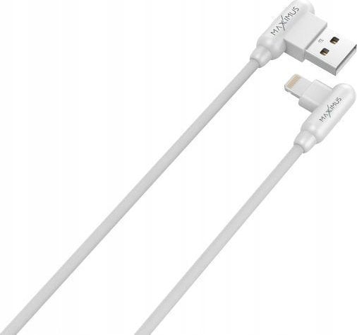 Kabel USB Maxximus USB-A - Lightning 1 m Biały