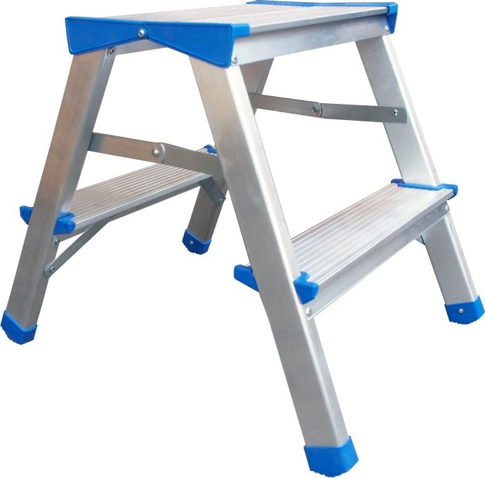 Drabex Drabina wolnostojąca dwustronna aluminiowa 2 stopniowa (DR7001)