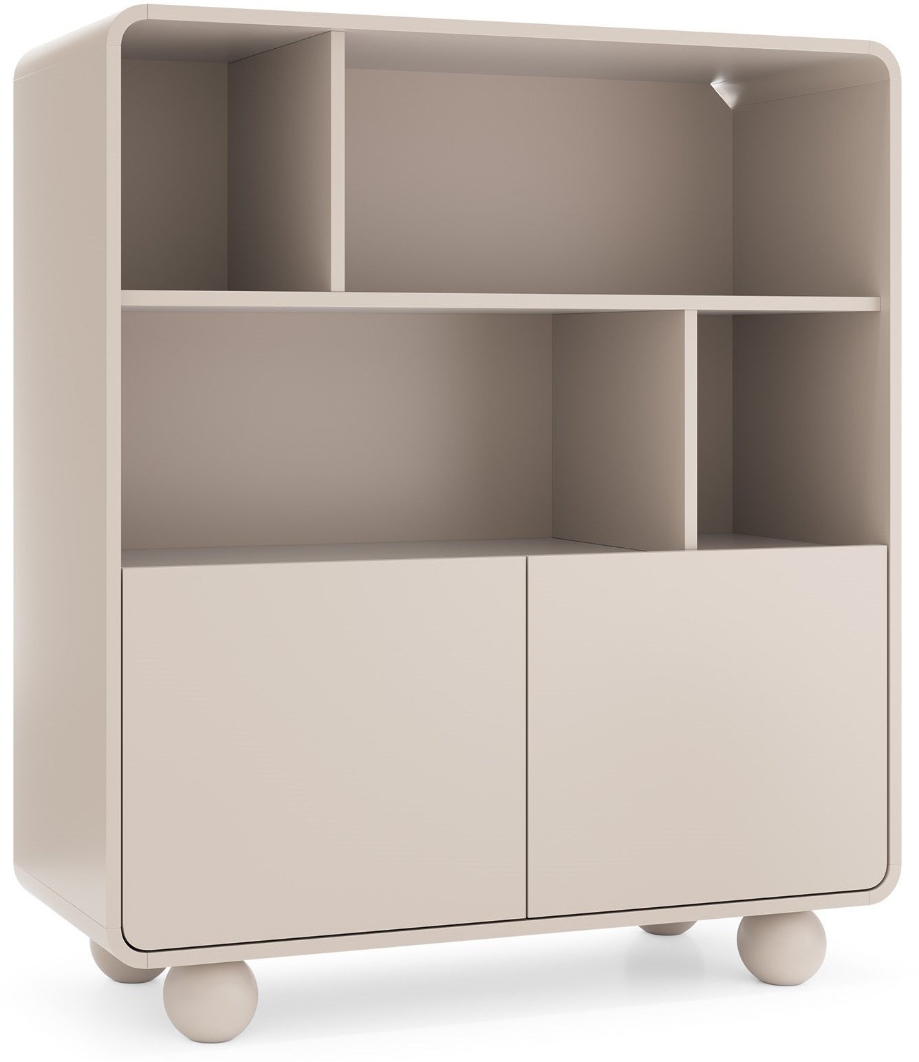 Regał Orion RG 108cm z drzwiami w kolorze cashmere