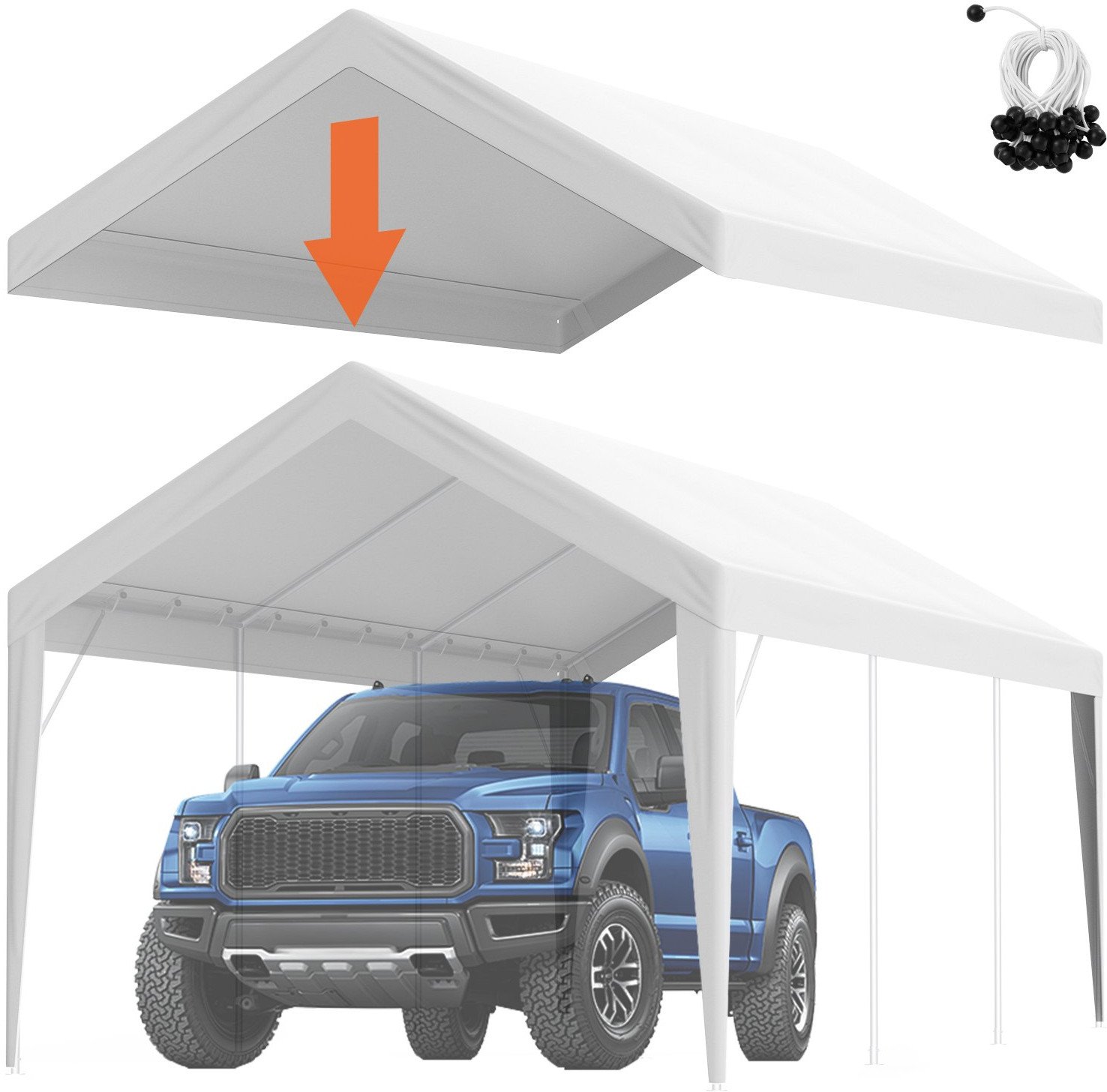 Wymienna Wiata do Garażu Biała