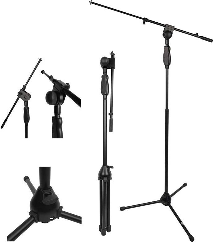 V-Tone STATYW MIKROFONOWY STOJAK DO MIKROFONU ŁAMANY SAMOBLOKUJĄCY REGULOWANY