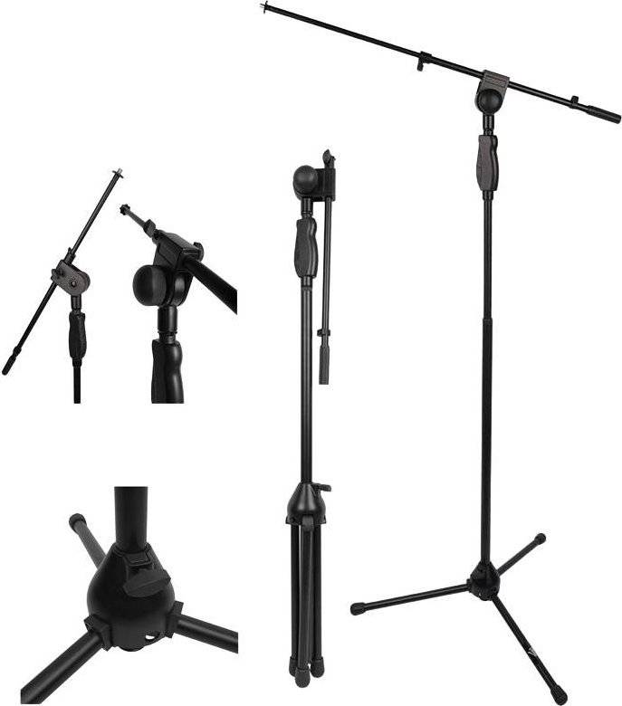 V-Tone STATYW MIKROFONOWY STOJAK DO MIKROFONU ŁAMANY SAMOBLOKUJĄCY REGULOWANY