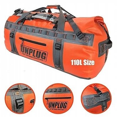 Plecak 65L torba wodoodporna na motocykl łódż worek marynarski UNPLUG nowa