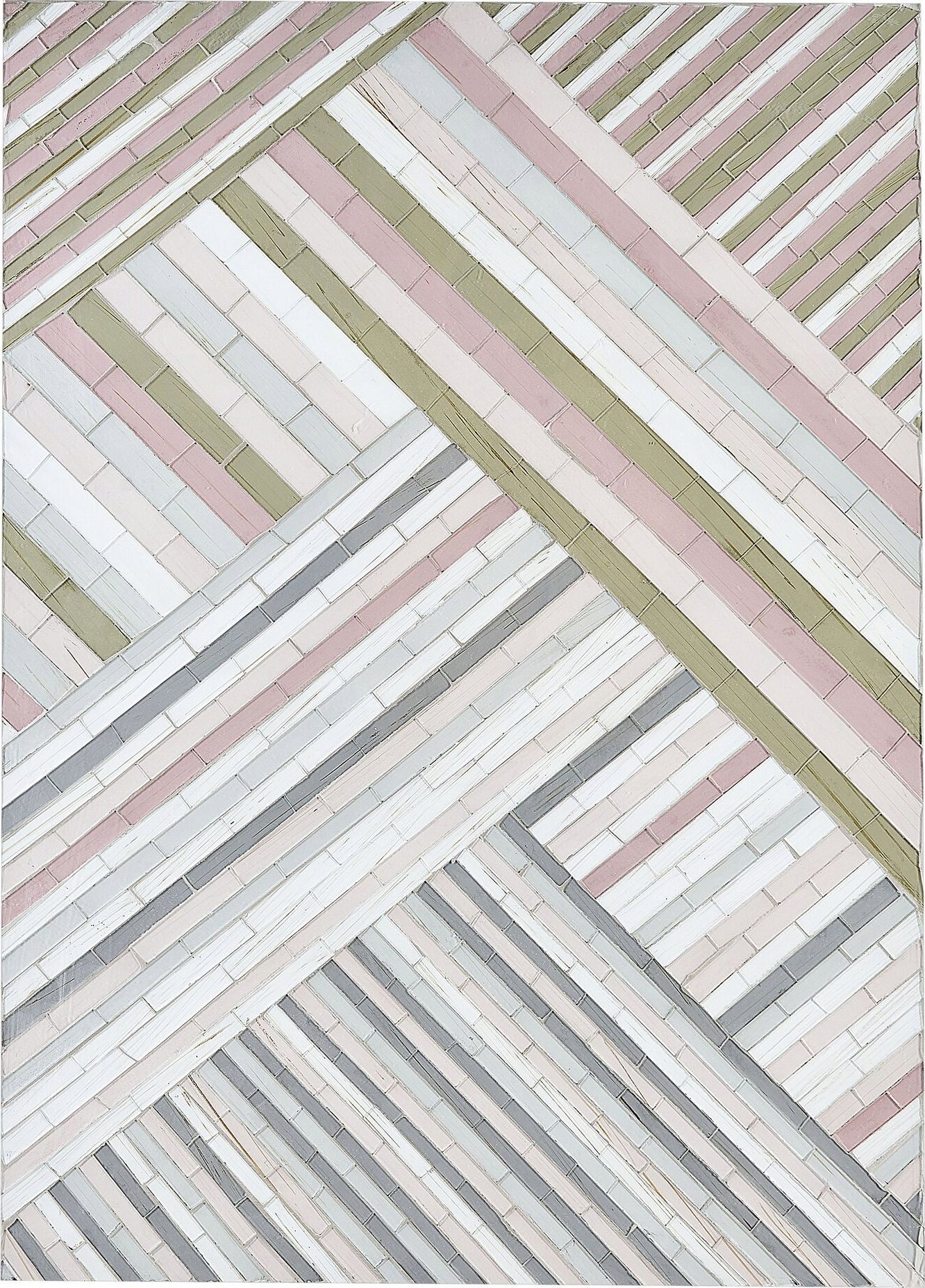 Beliani Dekoracja ścienna wielokolorowa TEMBESI