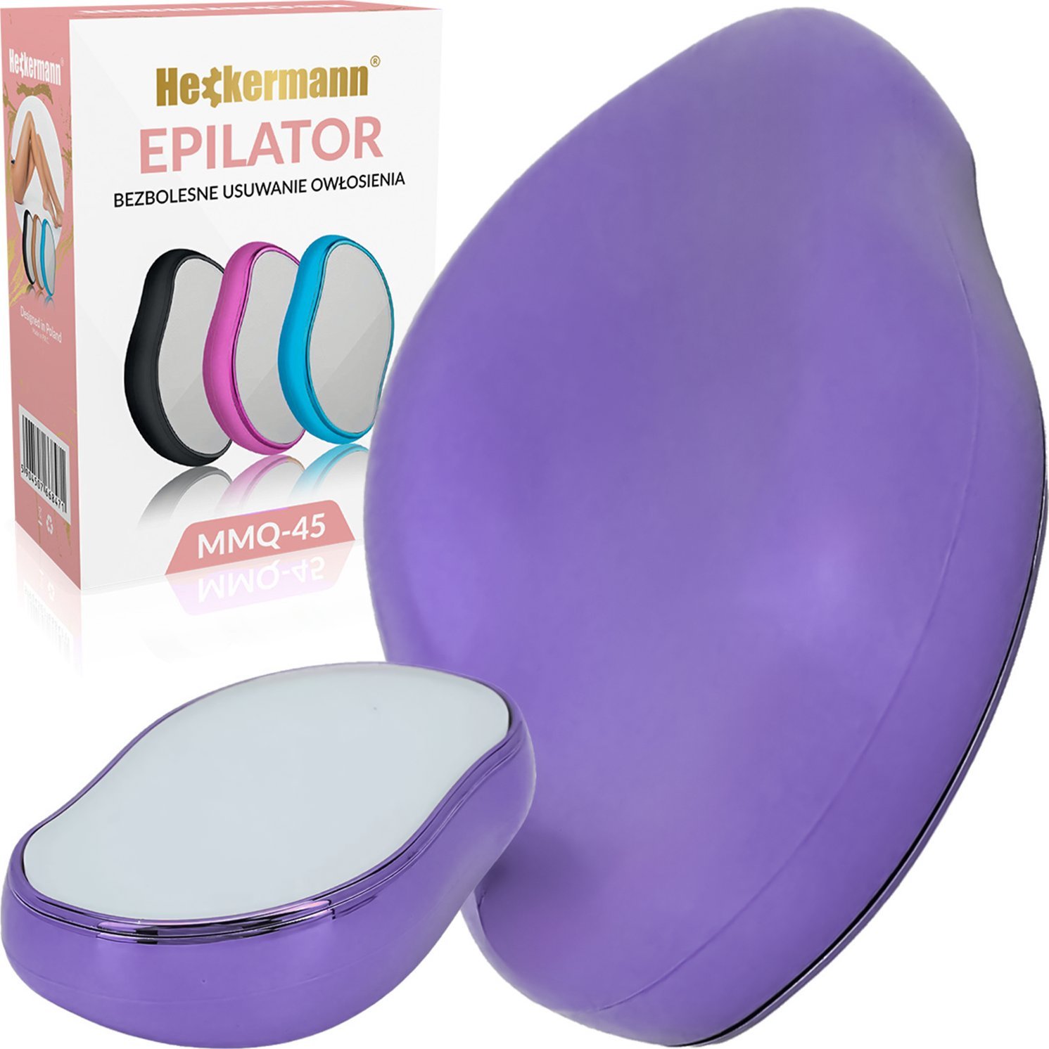 Kamień do usuwania włosów Heckermann MMQ-45 Fioletowy matowy