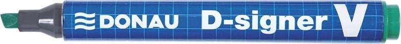 Donau Marker permanentny DONAU D-Signer V, ścięty, 1-4mm (linia), zielony