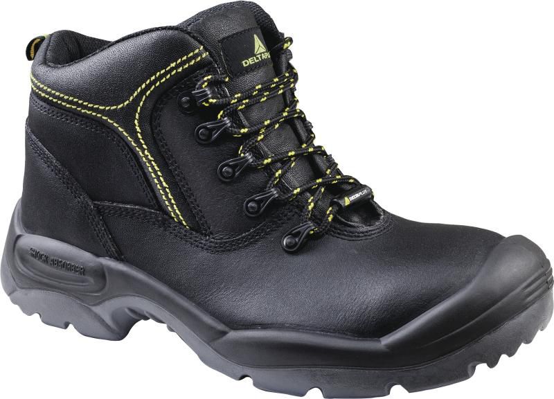 Delta Plus Trzewiki robocze skórzane gładkie amagnetyczne czarne rozmiar 41 (SANTAS3NO41)