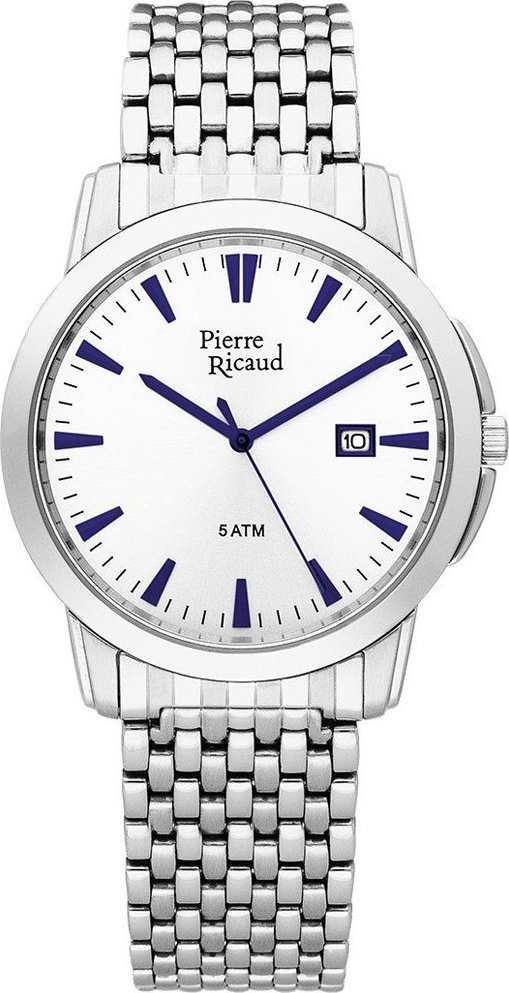 Zegarek Pierre Ricaud Zegarek męski Pierre Ricaud P91027.51B3Q srebrny