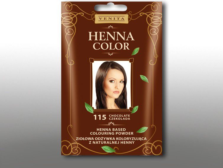 Venita Ziołowa odżywka koloryzująca Henna Color 30g 115 czekolada