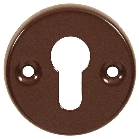 ESCUTCHEON WITH KEY HOLE BROWN