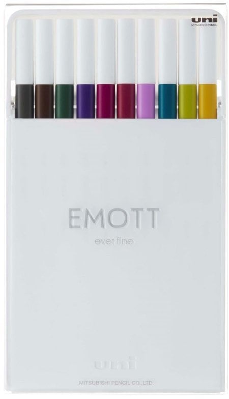 Emott fineliner 10 stk ass. Sæt nr. 3