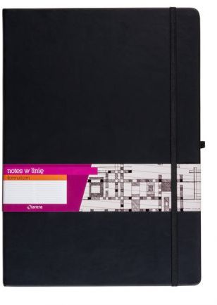 Antra Notes A4 Linia Formalizm Czarny
