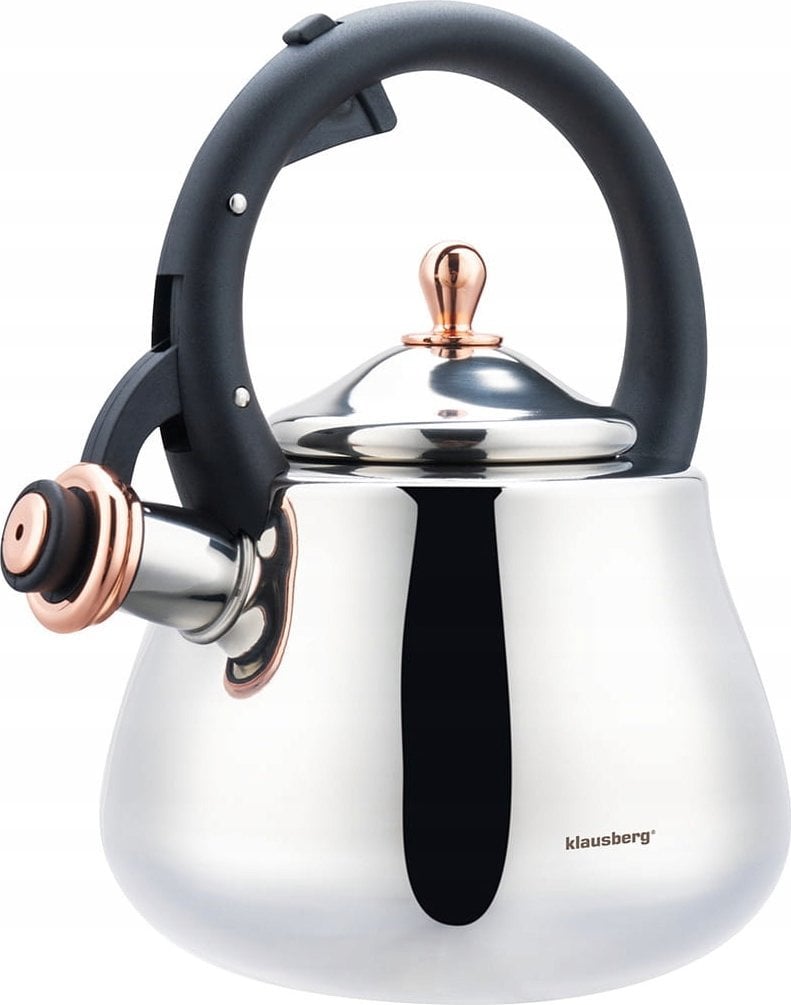 CZAJNIK STALOWY Z GWIZDKIEM 2,8L KLAUSBERG KB-7776