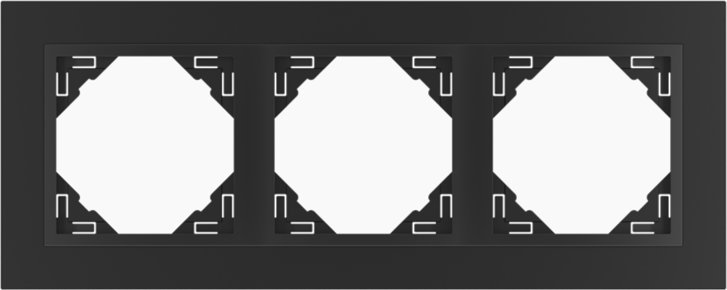 Efapel Efapel animato ramka 3-krotna czarny 90930 KRR