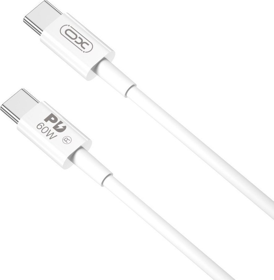 Kabel USB XO USB-C - USB-C 1 m Biały (GSM111848)
