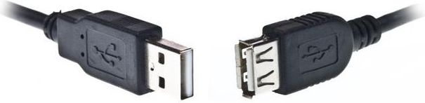 Kabel USB Gembird USB-A - USB-A 3 m Czarny (CCPUSB2AMAF10)