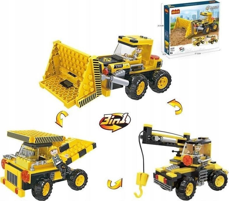 Teka Klocki maszyna budowlana 166 elementów