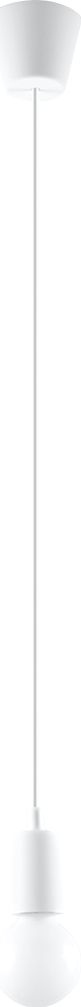 Lampa wisząca Sollux Lampa wisząca DIEGO 1 biała