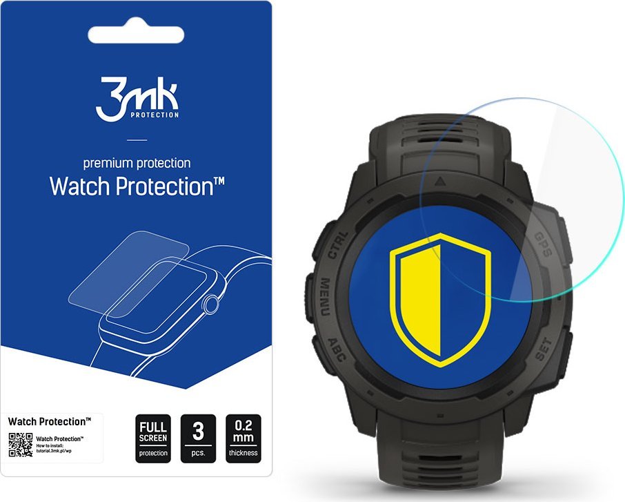 3MK Garmin Instinct - 3mk Watch Protection™ v. FlexibleGlass Lite