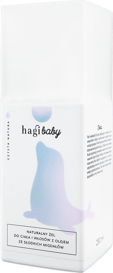 Hagi Naturalny żel do ciała i włosów z olejem ze słodkich migdałów