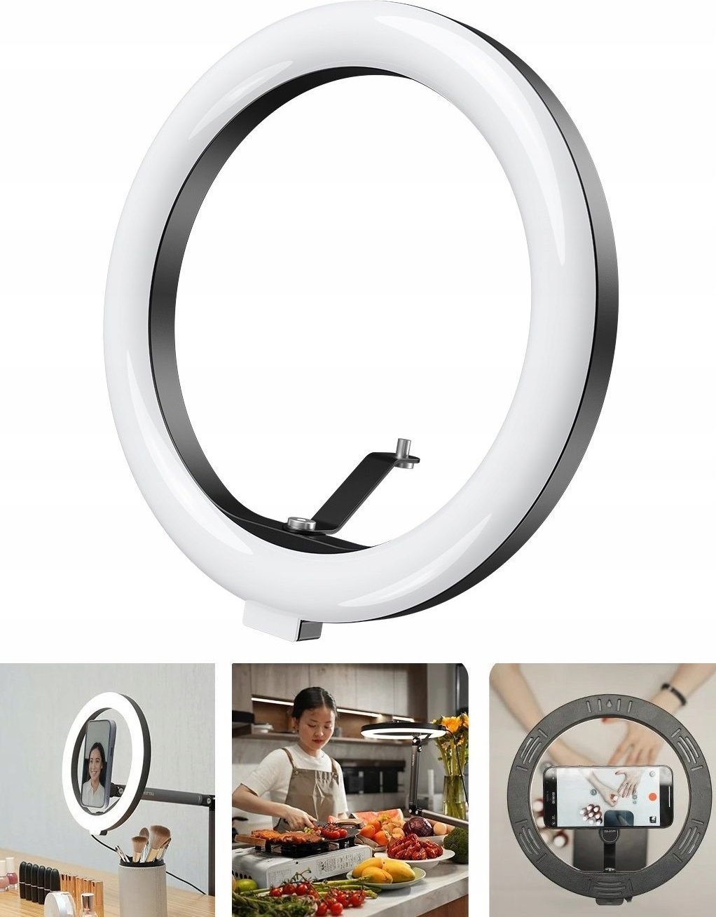 Lampa Pierścieniowa Led Ring 10" / 26 Cm / Vlog 12w Na Statyw 1/4" Selfie Foto Telesin / P3-fs-02