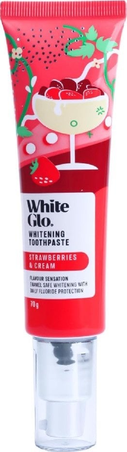 Alkotest WHITE GLO_Strawberries & Cream Toothpaste pasta do zębów 70g
