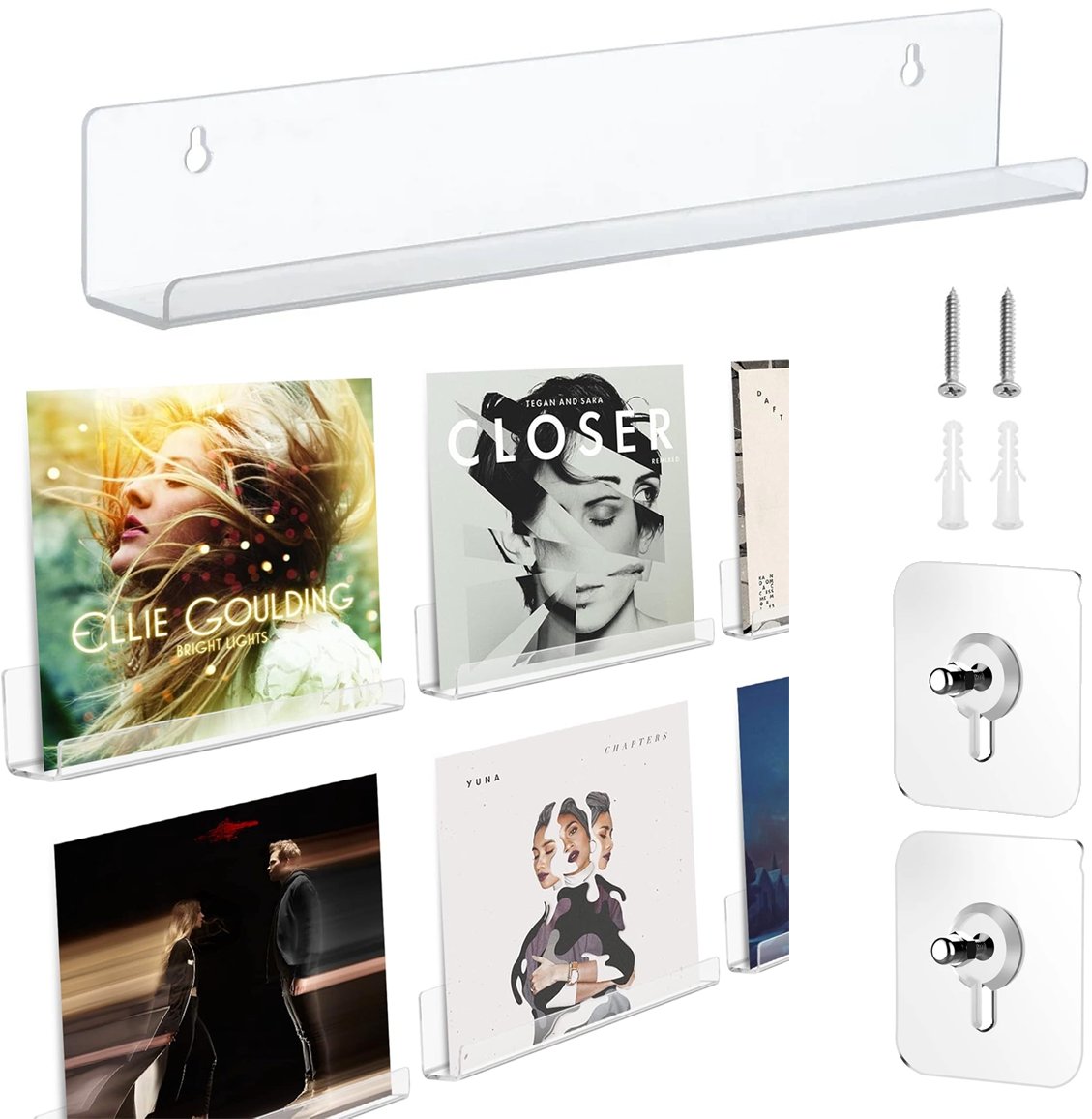 FONOTE SHELF 30 Półka przezroczysta, akrylowa, 30 cm