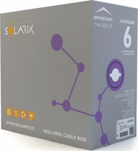 Solarix SOLARIX SXKD-6-UTP-PVC-305 Solarix installation cable CAT6 UTP PVC wire 305 meters / box