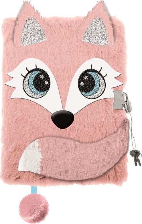 St-Majewski Pamiętnik z kłódką 3D "włochacz" A5, 96k FOX St-Majewski Papier TARGI