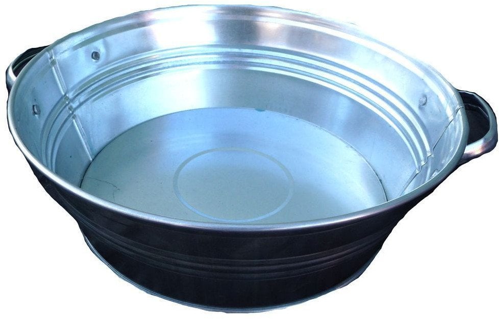 GALVANIZED SMALL TUB 13L 39X15CM