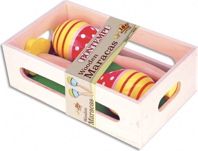 Bontempi Drewniane 2 kolorowe Grzechotki
