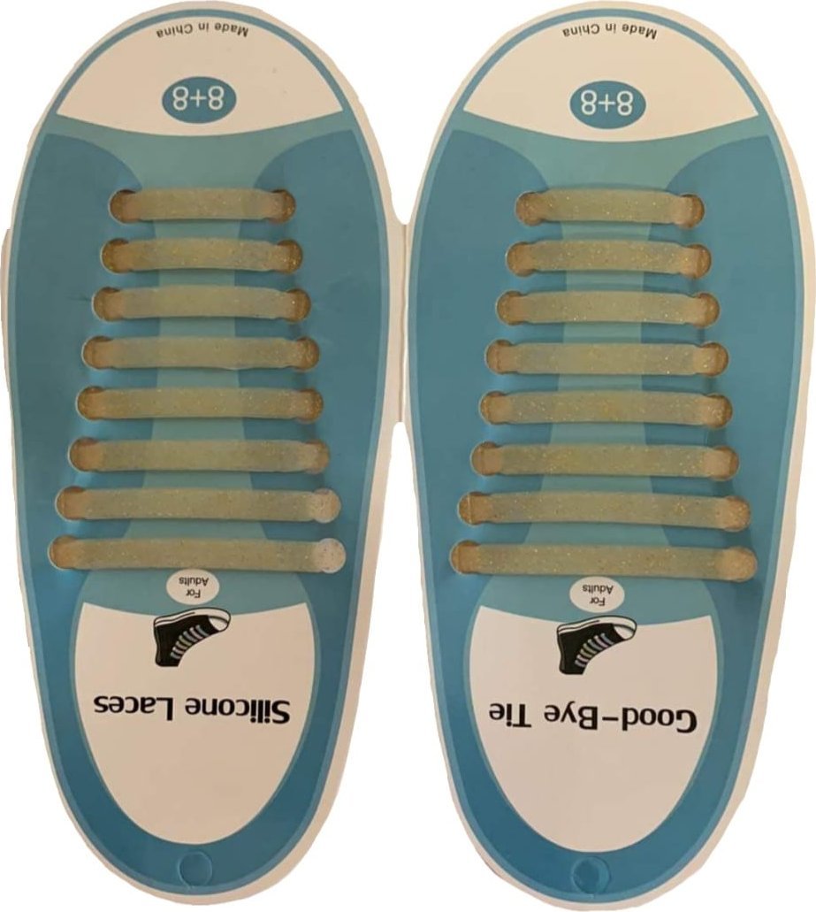 kufer-pasmanteria.pl Sznurowadła silikonowe brokatowe ( ZŁOTE )