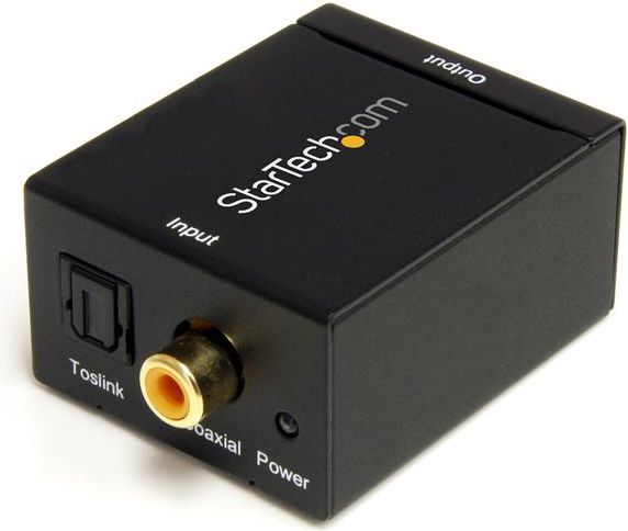 Adapter AV StarTech Toslink - RCA (Cinch) czarny (SPDIF2AA)