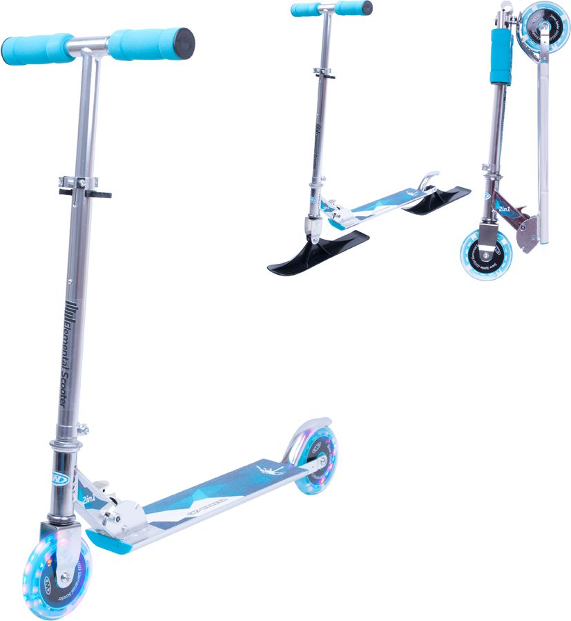 Hulajnoga Worker Snow Spider PRO 2w1 Srebrny (13912)