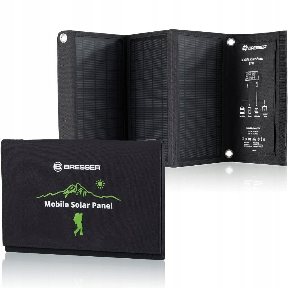 Bresser Mobile Solar Panel 21W with USB