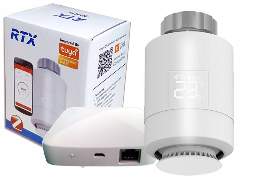 Głowica Termostat + Bramka ZigBee LAN TUYA SET1