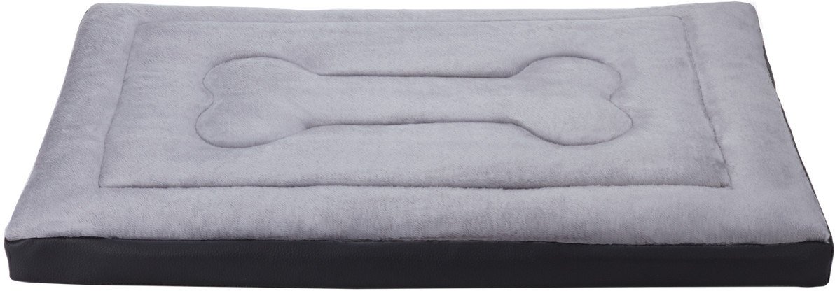 Legowisko materac dla psa Welsti szary futerko kość M 70x50 wigofil