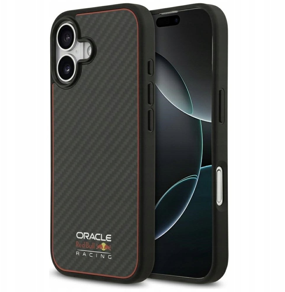 Etui Red Bull Kevlar Logo Matt MagSafe do iPhone 17 czarny