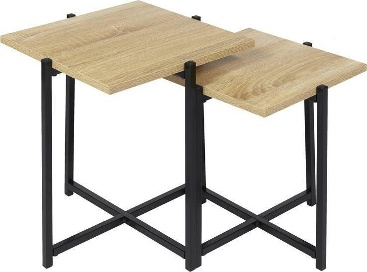 Intesi Zestaw 2 stolików kawowych Loka naturalny