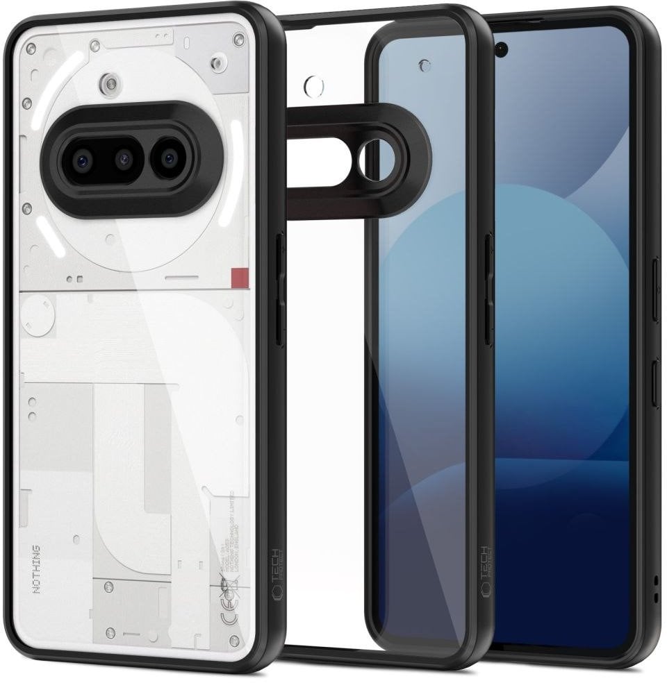 Etui Tech-Protect Magmat Nothing Phone 3a Black/clear