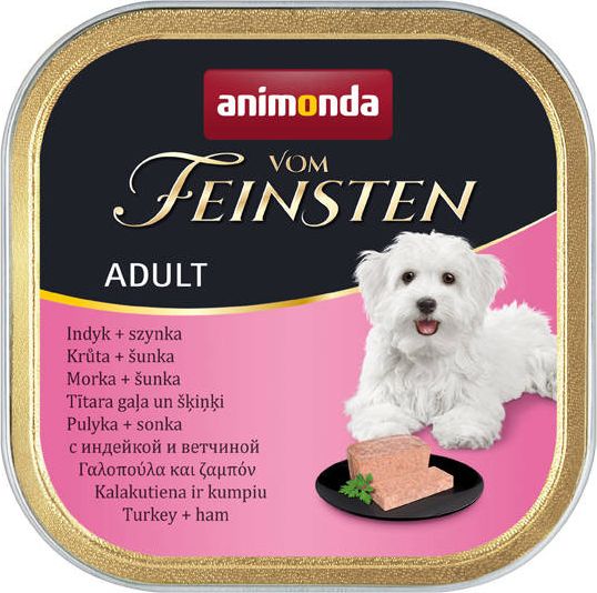 Animonda Dog Vom Feinsten Adult indyk z szynką 150g