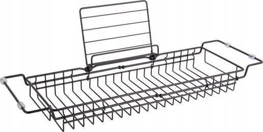 Półka na wannę CADDY, metalowa, 18 x 20 x 61 cm