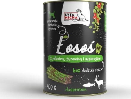 Syta Micha SYTA MICHA Karma mokra dla psa Łosoś z Jeleniem 400g