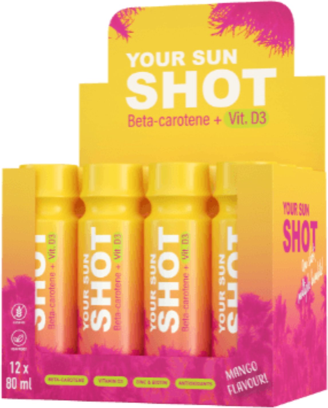 Your Sun Shot Mango Z Wit. D3 Drinki Do Opalania 80ml x12szt