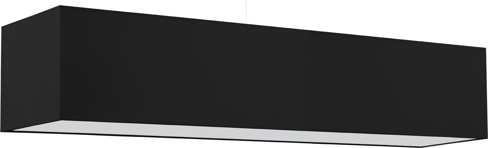 Lampa wisząca Lumes Czarny prostokątny żyrandol nad stół - EX707-Santex